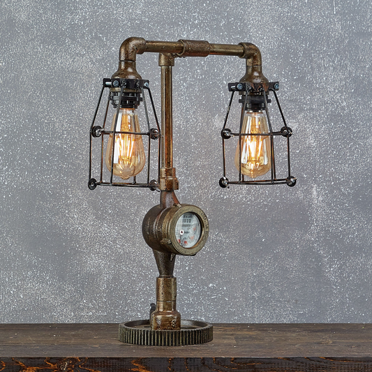 Steampunk Mini Pipe Lamp B