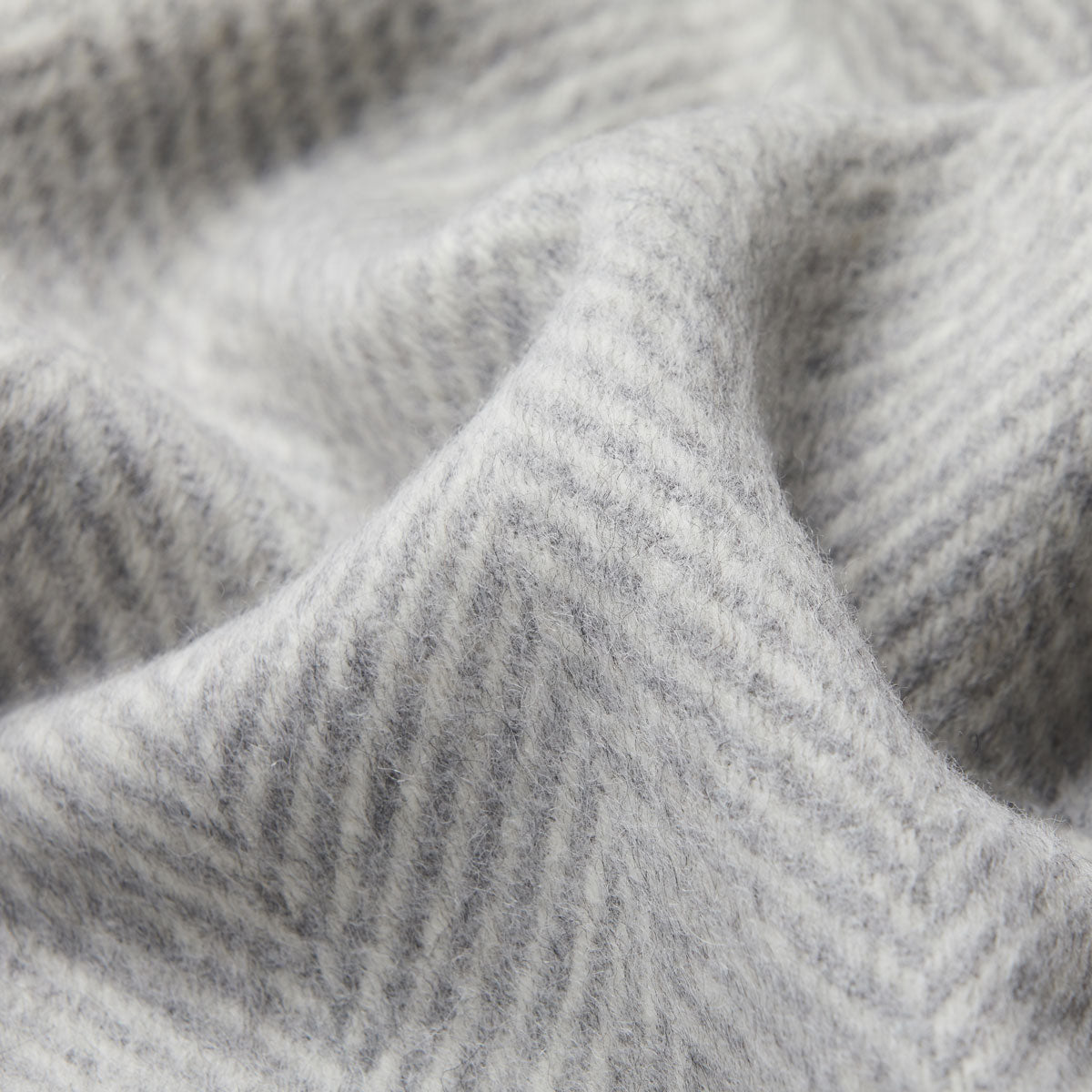 Natural Alpaca Wool Throw - Classic Fishbone