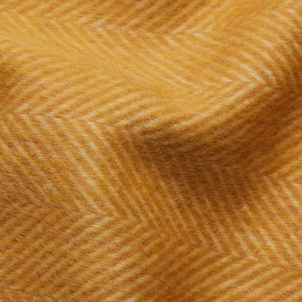 Natural Alpaca Wool Throw - Classic Fishbone